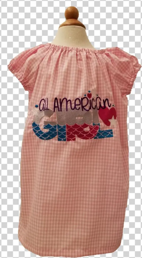 All American Girl Peasant Dress - Patchwork