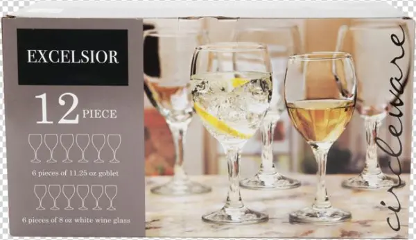 Excelsior Wine Glasses By Circle Glass - Excelsior
