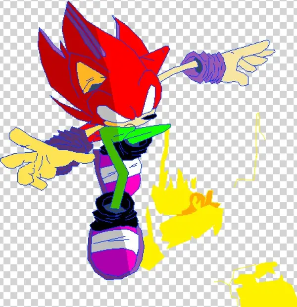 Luceonris The Darkspine Hedgehog - Cartoon