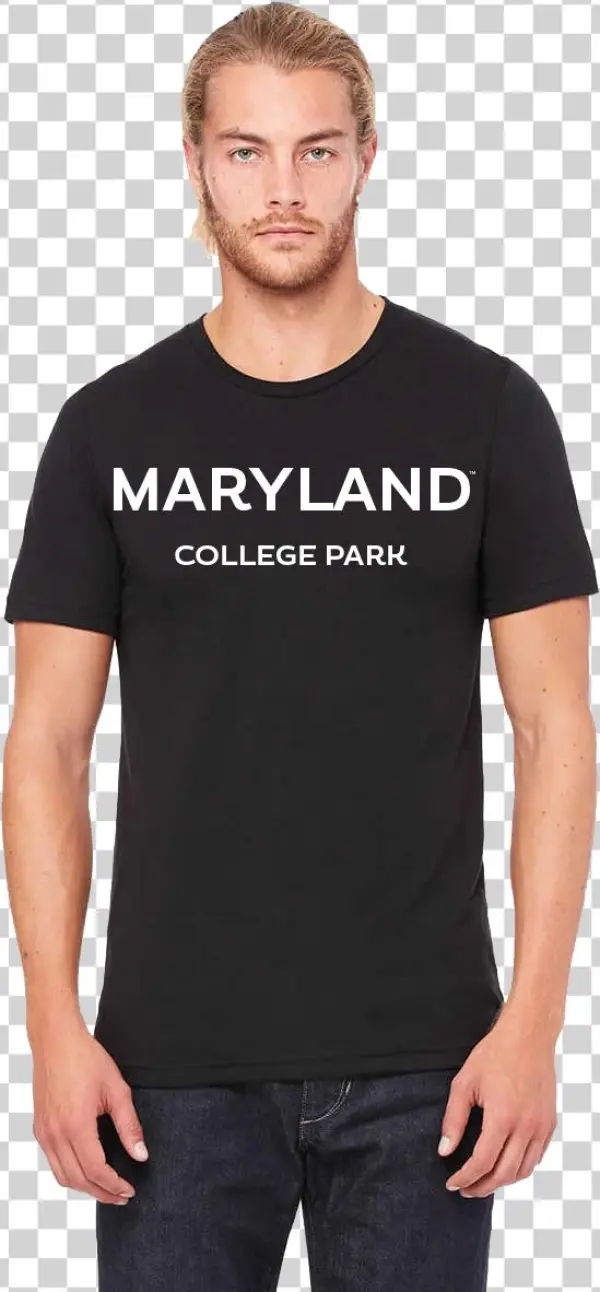 University Of Maryland Terrapins Men's Crew Neck Tee - Basementees Unisex - Premium Retail Fit Freshman Black,