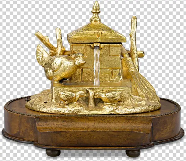 Bronze Musical Inkwell