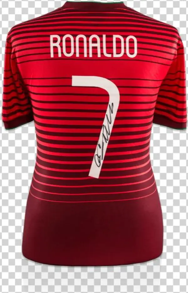 Cristiano Ronaldo Autographed Portugal Fan Style 2014-15