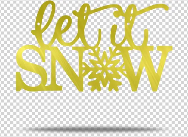 Let It Snow Steel Wall Sign