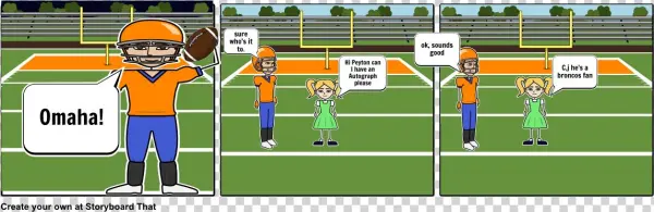 Meeting Peyton Manning - Cartoon
