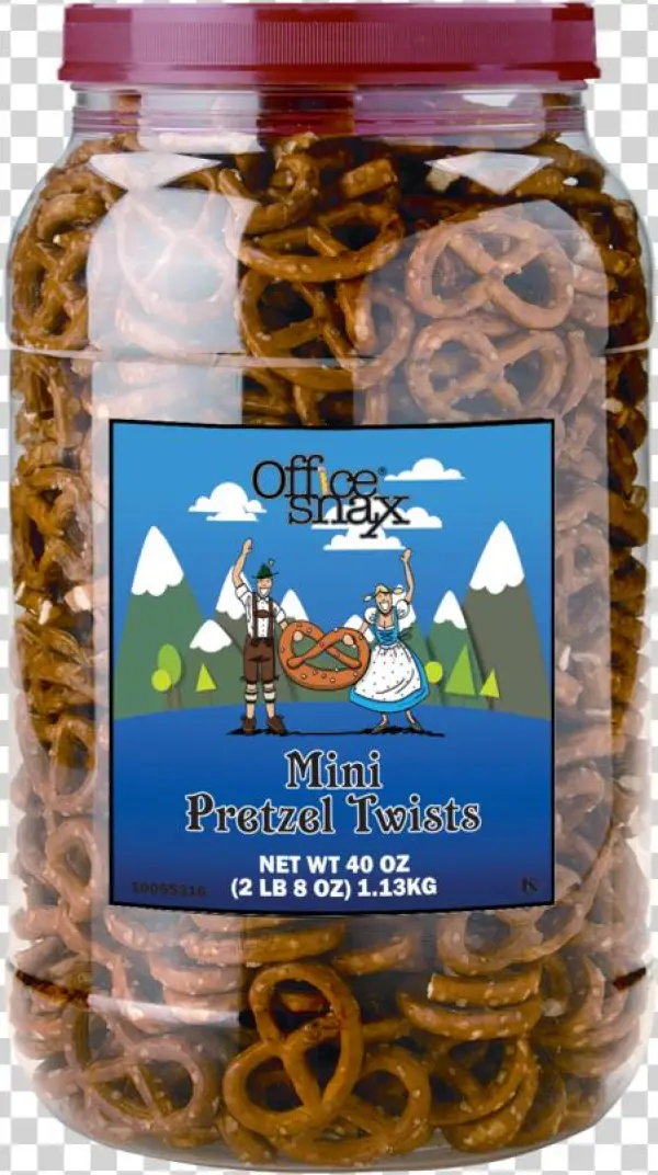 Office Snax Larger Canister Mini Twist Pretzels 2 50