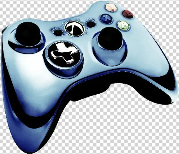 Official Xbox 360 Wireless Controller Chrome Blue (xbox
