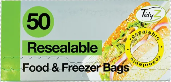 Resealable Food & Freezer Bags - 100 Resealable Food & Freezer Bags /2 Packs Of