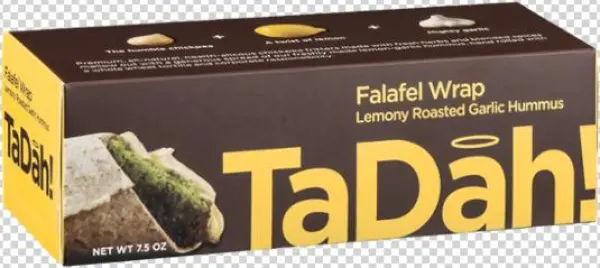 Tadah Falafel Wrap, Lemony Roasted Garlic Hummus -