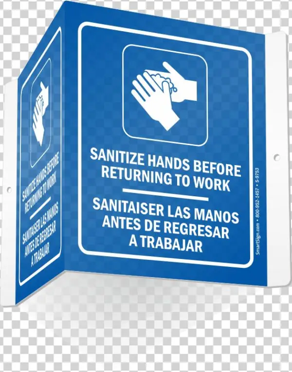 Zoom, Price, Buy - Mydoorsign Sanitize Hands Here With Down Arrow Symbol
