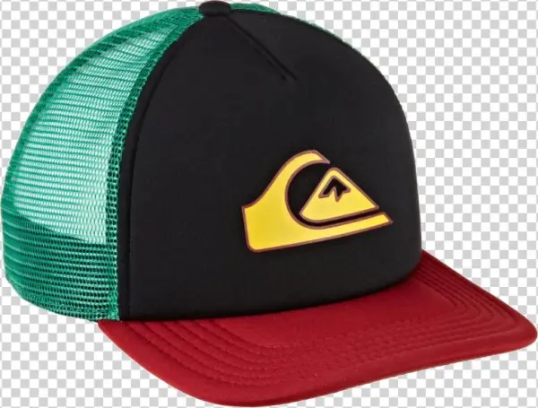 Auth Quiksilver Bone Snapper Trucker Hat Snapback Cap