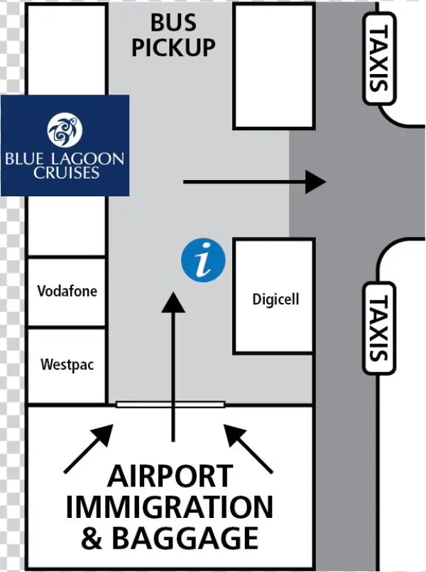 Blue Lagoon Cruises Airport Office - Diagram