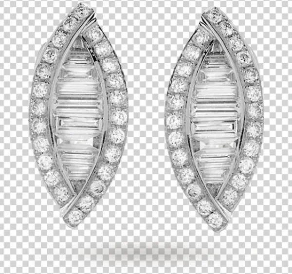 Diamond Tragus Earrings At Jewelry Store - Mappin & Webb Beaumont 18ct White Gold 0.87cttw