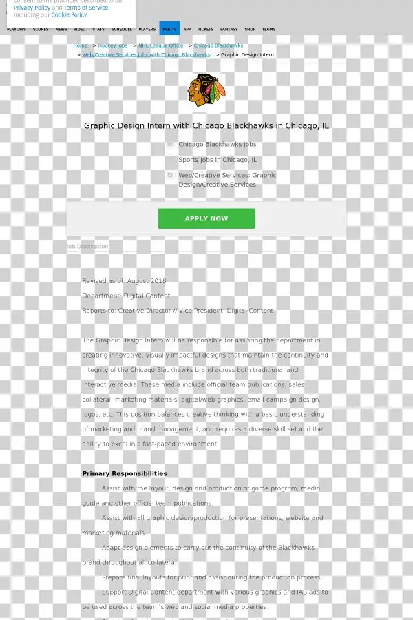 Graphic Design Jobs In Chicago Graphic Design Intern