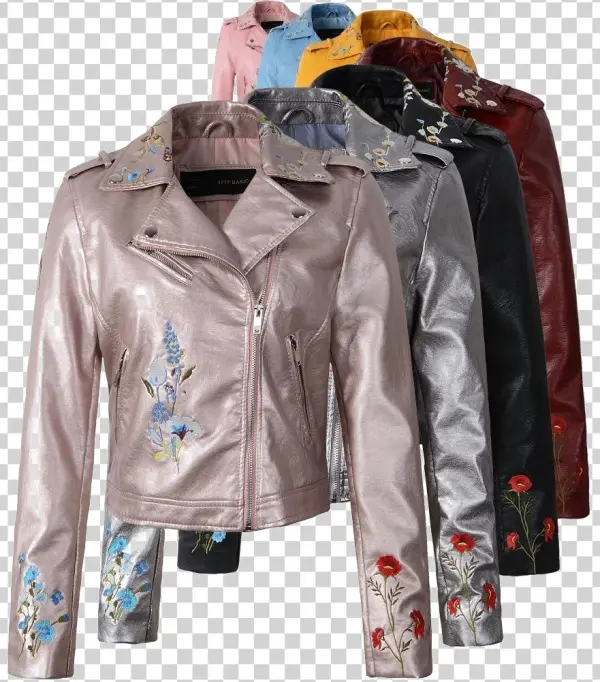 Leather Winter Coat Png Pic - Art
