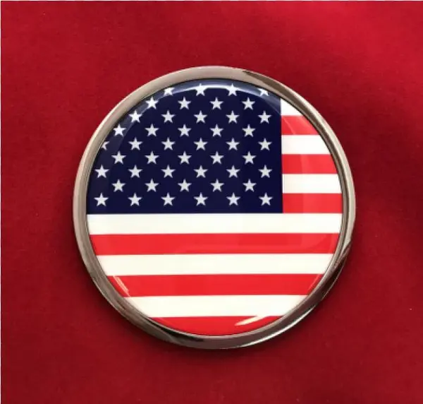 American Flag 3d Domed Emblem