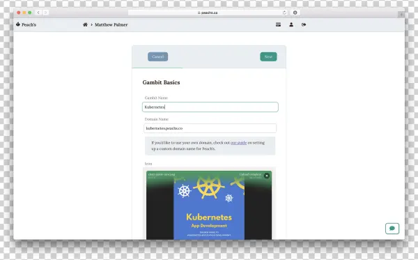 Create Peach's Account