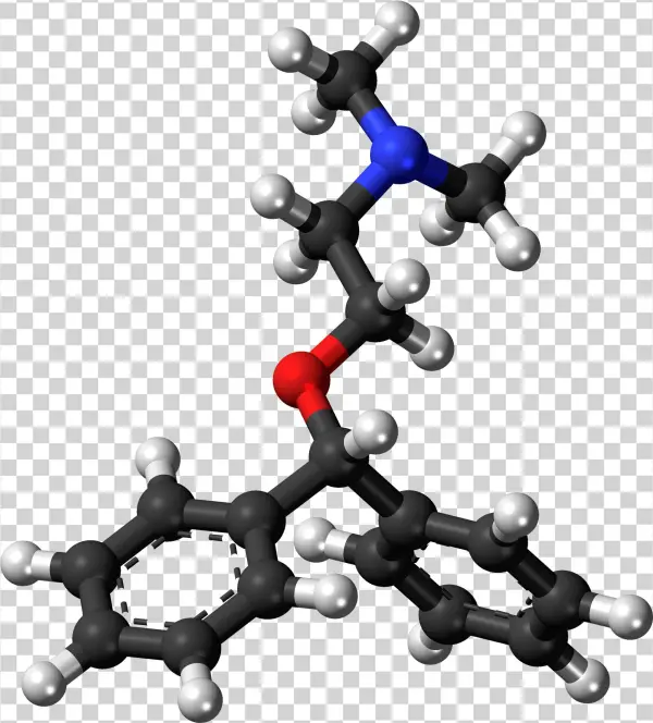 Diphenhydramine 3d Ball
