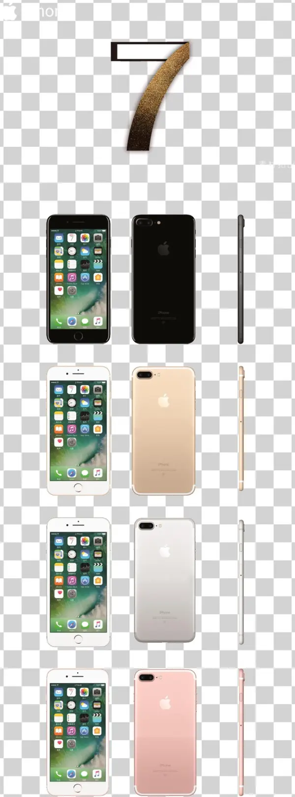 Fashion Iphone7 Transparent Decorative
