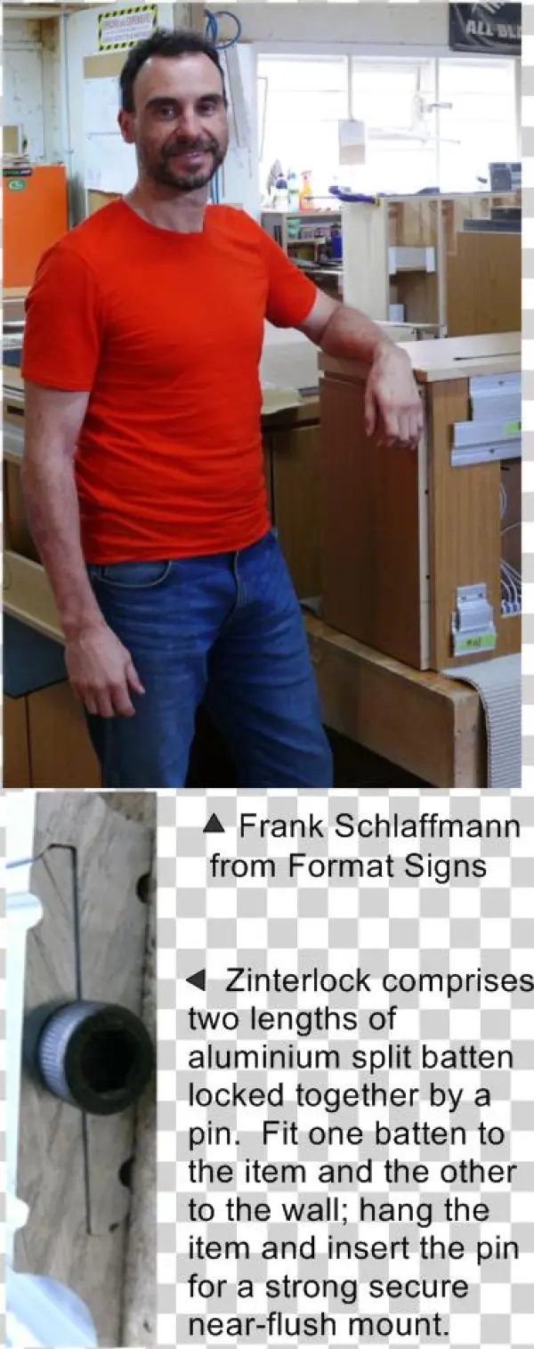 Frank Schlaffmann From Format Signs Talks About Zinterlock