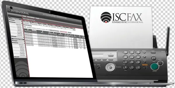 Isc Fax Laptop And Fax Machine