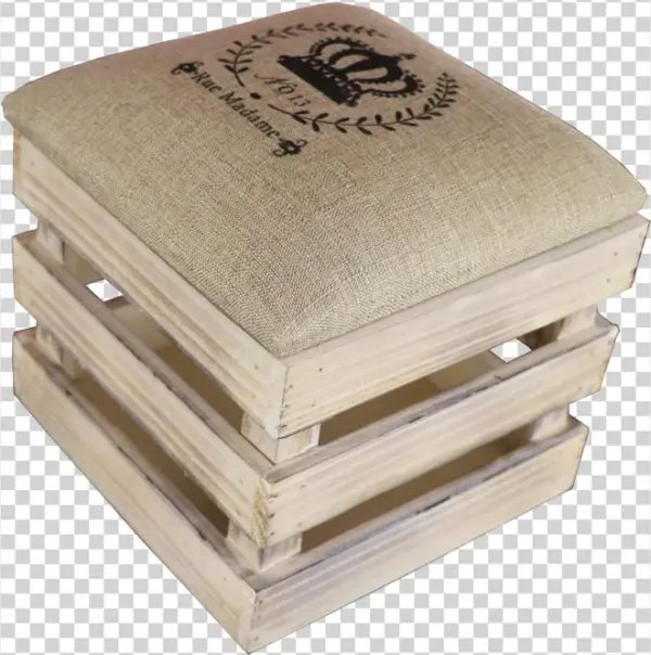 Single Wooden Chair Retro Design Can Store Books And