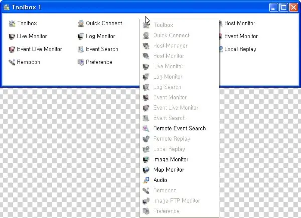 Tools Menu Items