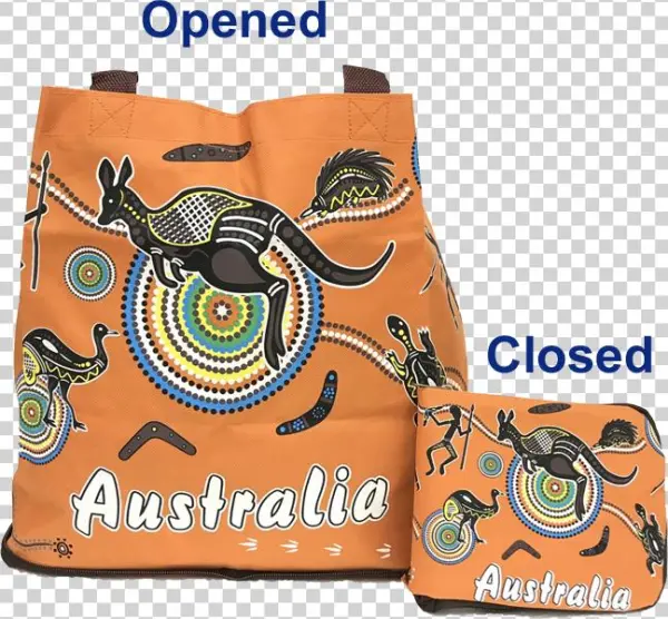 Aboriginal Art Canvas Foldable Bag