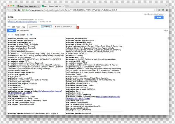 Google Fusion Tables