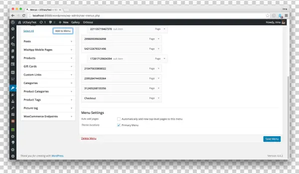 Nav Menu Items With Numbers Instead Of Titles