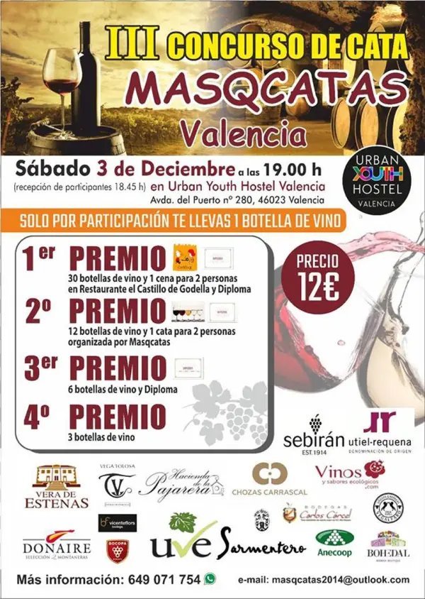Tercer Concurso De Cata Masqcatas Valencia, El 3 De