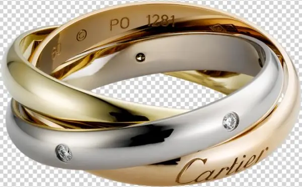Wedding Rings With 3 Diamonds Unique Cartier Trinity