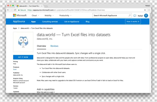 World Add-in On Appsource