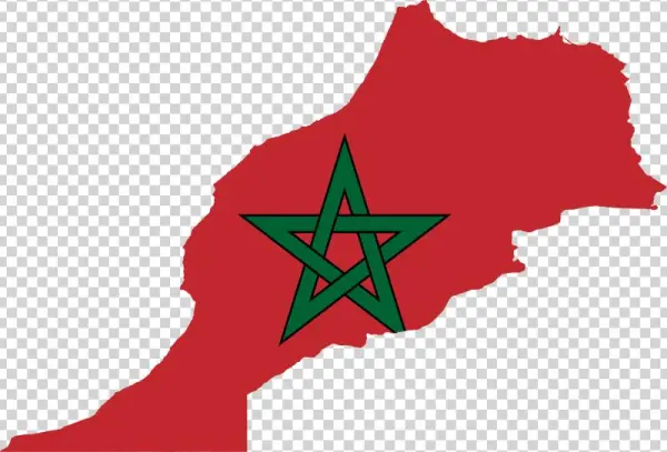 Moroccan Flag And Territory
