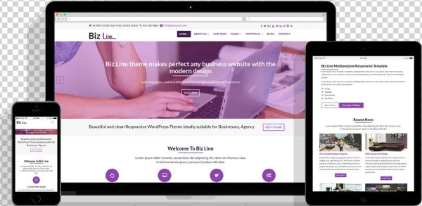 Biz Line Themes Wordpress Rwd Bootstrap