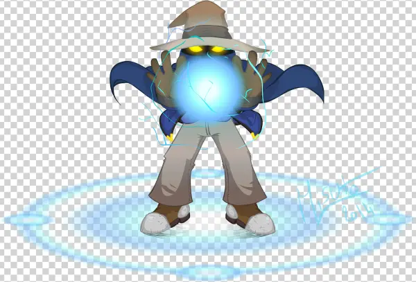 Here's Misuto, The Black Mage I Play In Rp - Cartoon