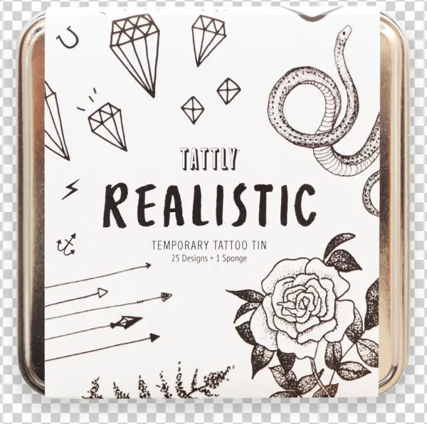 Realistic Tattly Tin - Illustration