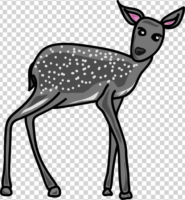 This Free Icons Png Design Of Deer Grey