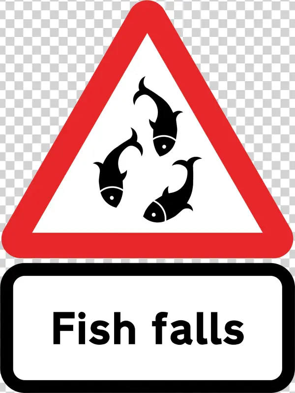Fish-falls - Traffic Sign