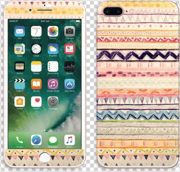 Hand Drawn Aztec Skin Iphone 7 Plus - انواع الموبايلات