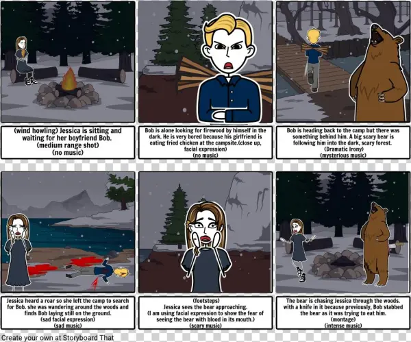 New Hitchcock Movie Storyboard By Scott - Cartoon