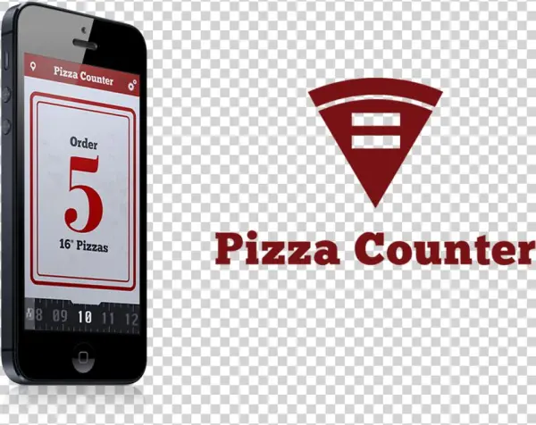 Pizza Counter Phone And Logo