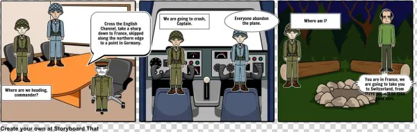 Under A War-torn Sky - Cartoon