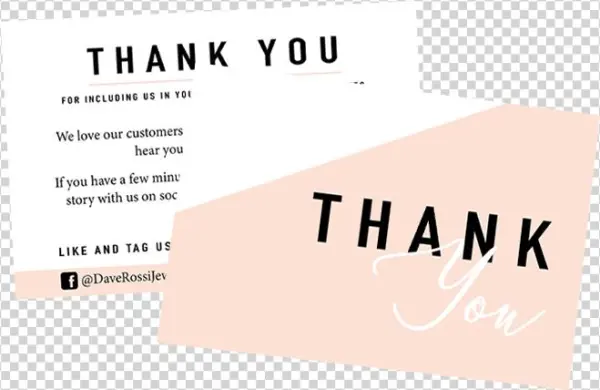 Dave Rossi Postcard - Calligraphy