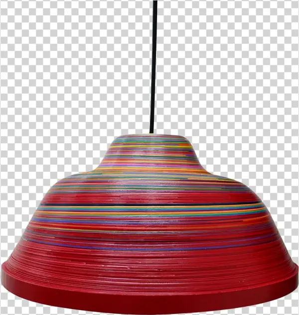 Lamparas Hechas De Papel Serpentina Para Tu Sala De - Lampshade