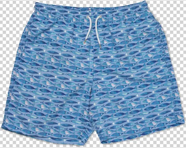 Swimming Fish - Blue - Mens