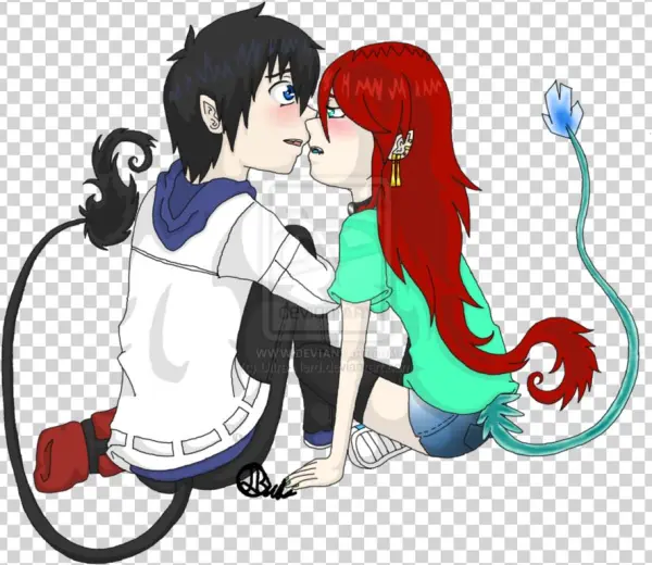 First Kiss - Cartoon