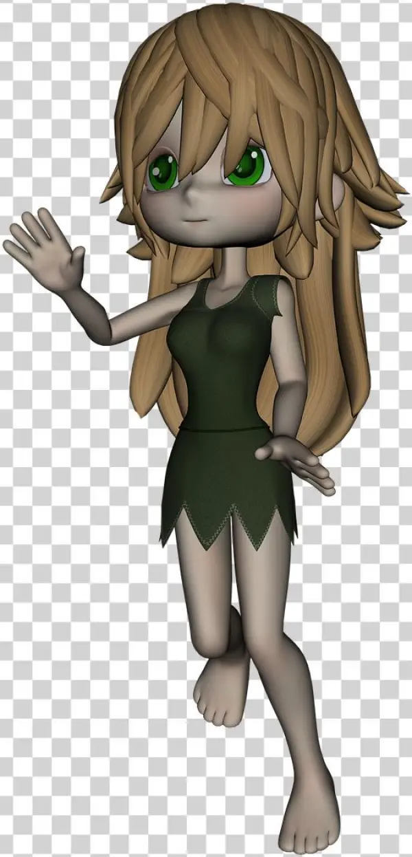 Manga Girl Figure - Cartoon