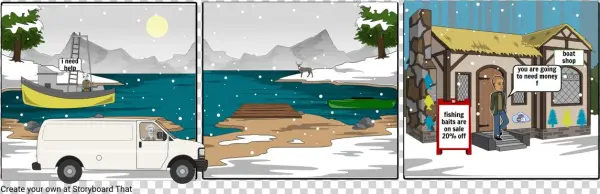 Sale Boats - Cartoon