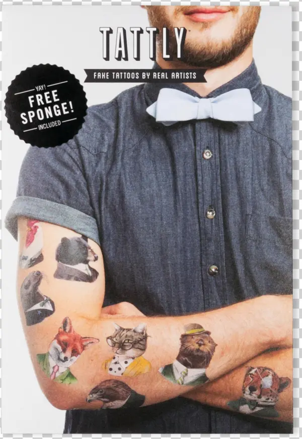 Animal Society Set - Tattly - Designy Temporary Tattoos The Animal Society
