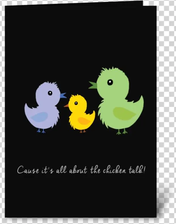 Cause It's All About The Chicken Talk - Cartoon